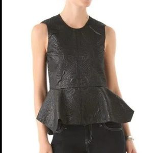 Elizabeth & James brocade peplum top